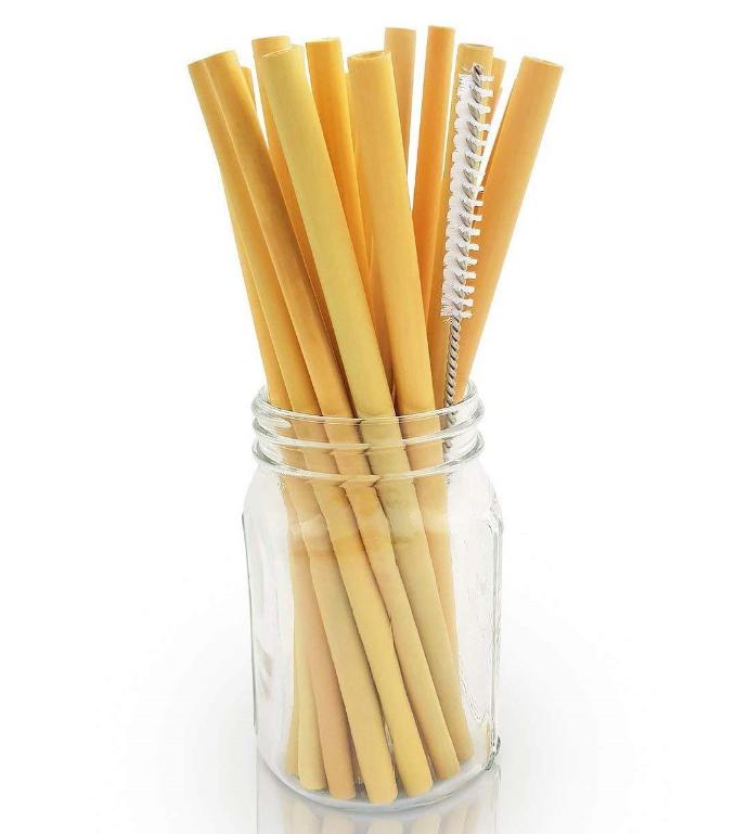  Pajitas de bambú 22cm – caja de 50 unidades