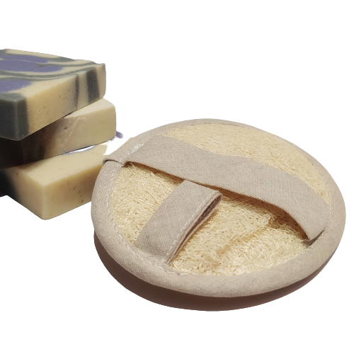 Guante de baño ovalado de luffa