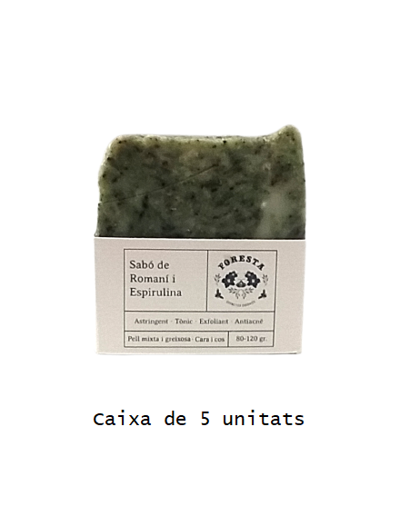 Caixa de sabons de romaní i espirulina