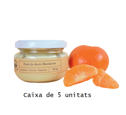 Caixa de pastes de dents mandarina