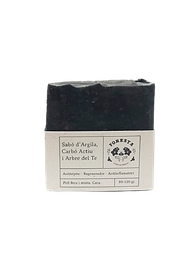 [FOR116] Sabó sòlid de mans i de cos (argila, carbó actiu i arbre de té) (100gr)